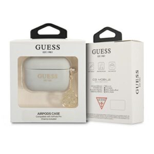 Guess GUAPLSC4EG AirPods Pro dėklas pilkos spalvos Silicone Charm 4G Collection - Image 3