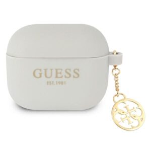Guess GUA3LSC4EG AirPods 3 dėklas pilkos spalvos Silicone Charm 4G Collection - Image 1