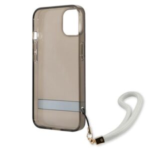 Guess GUHCP13SHTSGSK Apple iPhone 13 mini 5,4" juodos spalvos kietas dėklas Translucent Stap - Image 7
