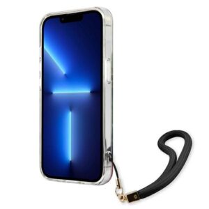 Guess GUHCP13LHFLSB Apple iPhone 13 Pro / 13 6,1" blue hardcase Flower Strap - Image 5