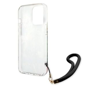 Guess GUHCP13LHFLSB Apple iPhone 13 Pro / 13 6,1" blue hardcase Flower Strap - Image 7