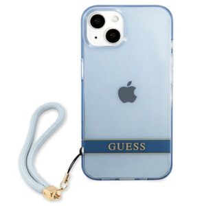 Guess GUHCP13SHTSGSB Apple iPhone 13 mini 5,4" blue kietas dėklas Translucent Stap - Image 3