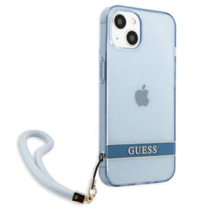 Guess GUHCP13SHTSGSB Apple iPhone 13 mini 5,4" blue kietas dėklas Translucent Stap - Image 4