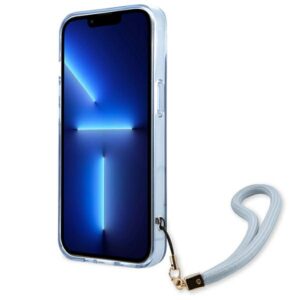 Guess GUHCP13SHTSGSB Apple iPhone 13 mini 5,4" blue kietas dėklas Translucent Stap - Image 5