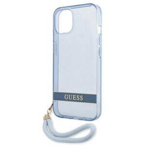 Guess GUHCP13SHTSGSB Apple iPhone 13 mini 5,4" blue kietas dėklas Translucent Stap - Image 6