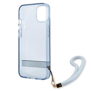 Guess GUHCP13SHTSGSB Apple iPhone 13 mini 5,4" blue kietas dėklas Translucent Stap - Image 7