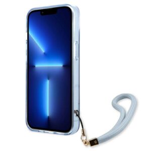 Guess GUHCP13MHTSGSB Apple iPhone 13 / 14 / 15 6.1" blue hardcase Translucent Strap - Image 5