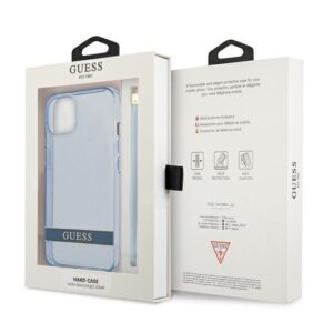 Guess GUHCP13MHTSGSB Apple iPhone 13 / 14 / 15 6.1" blue hardcase Translucent Strap - Image 8