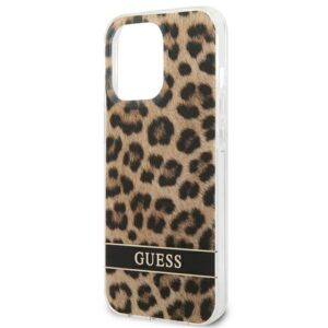 Guess GUHCP13LHSLEOW Apple iPhone 13 Pro / 13 6,1" rudos spalvos kietas dėklas Leopard - Image 6