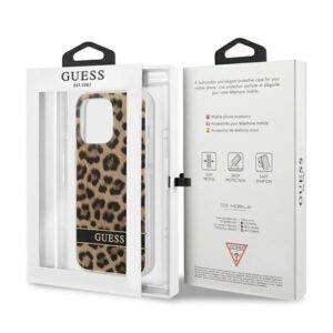 Guess GUHCP13LHSLEOW Apple iPhone 13 Pro / 13 6,1" rudos spalvos kietas dėklas Leopard - Image 8
