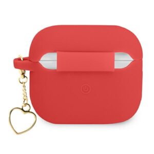 Guess GUA3LSCHSR AirPods 3 dėklas red Silicone Charm Heart Collection - Image 2