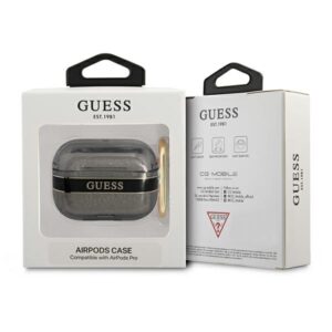 Guess GUAPHHTSK AirPods Pro dėklas juodos spalvos Strap Collection - Image 3