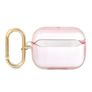 Guess GUAPHHTSP AirPods Pro dėklas rožinės spalvos Strap Collection - Image 2