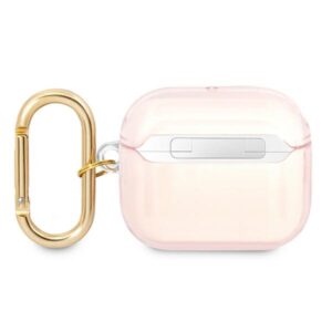 Guess GUA3HHTSP AirPods 3 dėklas rožinės spalvos Strap Collection - Image 2