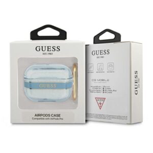 Guess GUAPHHTSB AirPods Pro dėklas mėlynos spalvos Strap Collection - Image 3