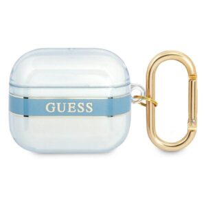 Guess GUA3HHTSB AirPods 3 dėklas mėlynos spalvos Strap Collection - Image 1