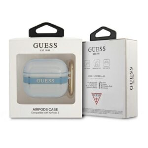 Guess GUA3HHTSB AirPods 3 dėklas mėlynos spalvos Strap Collection - Image 3