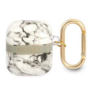 Guess GUA2HCHMAG AirPods dėklas pilkos spalvos Marble Strap Collection - Image 1