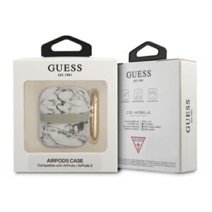 Guess GUA2HCHMAG AirPods dėklas pilkos spalvos Marble Strap Collection - Image 3