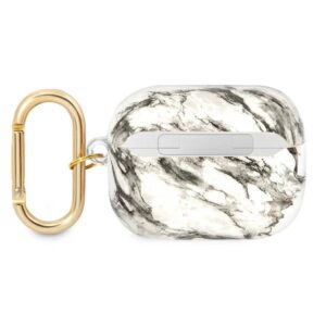 Guess GUAPHCHMAG AirPods Pro dėklas pilkos spalvos Marble Strap Collection - Image 2