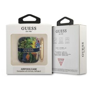 Guess GUA2HHFLB AirPods dėklas mėlynos spalvos Flower Strap Collection - Image 3