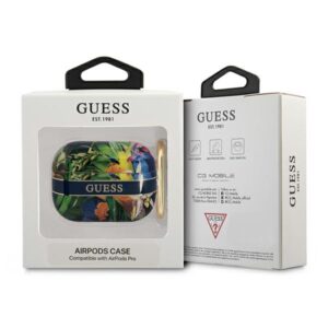 Guess GUAPHHFLB AirPods Pro dėklas mėlynos spalvos Flower Strap Collection - Image 3
