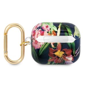 Guess GUA3HHFLB AirPods 3 dėklas mėlynos spalvos Flower Strap Collection - Image 2