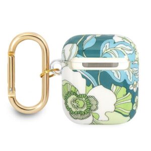 Guess GUA2HHFLN AirPods dėklas žalios spalvos Flower Strap Collection - Image 2
