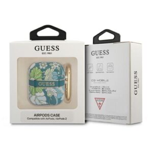 Guess GUA2HHFLN AirPods dėklas žalios spalvos Flower Strap Collection - Image 3