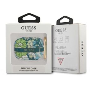 Guess GUAPHHFLN AirPods Pro dėklas žalios spalvos Flower Strap Collection - Image 3
