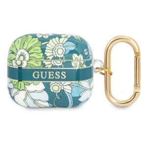 Guess GUA3HHFLN AirPods 3 dėklas žalios spalvos Flower Strap Collection