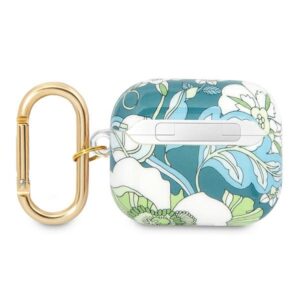 Guess GUA3HHFLN AirPods 3 dėklas žalios spalvos Flower Strap Collection - Image 2