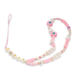 Guess virvelė telefonui GUSTSHPP rožinės spalvos Beads Shell - Image 1