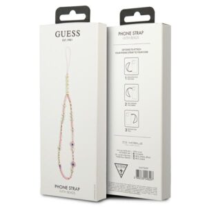 Guess virvelė telefonui GUSTSHPP rožinės spalvos Beads Shell - Image 3
