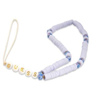 Guess virvelė telefonui GUSTPEARU lilac Heishi Beads