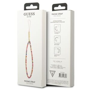 Guess virvelė telefonui GUSTGMPP multicolor rožinės spalvos Heishi Beads - Image 3