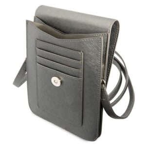 Guess krepšys GUWBSATMGR pilkos spalvos Saffiano Triangle - Image 4
