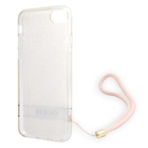 Guess GUOHCI8H4STP Apple iPhone SE 2022 / SE2020 / 7/ 8 rožinės spalvos hardcase 4G Print Strap - Image 7