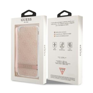 Guess GUOHCI8H4STP Apple iPhone SE 2022 / SE2020 / 7/ 8 rožinės spalvos hardcase 4G Print Strap - Image 8