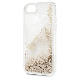 Guess GUOHCI8GLHFLGO Apple iPhone 7/8/SE 2020/SE 2022 gold kietas dėklas Glitter Charms - Image 3