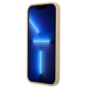 Guess GUHCP13SPSATLE Apple iPhone 13 mini 5,4" beige kietas dėklas SaffianoTriangle Logo - Image 5