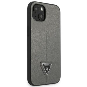 Guess GUHCP13MPSATLG Apple iPhone 13 / 14 / 15 6,1" silver kietas dėklas SaffianoTriangle Logo - Image 4