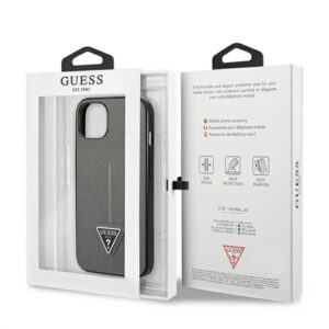 Guess GUHCP13MPSATLG Apple iPhone 13 / 14 / 15 6,1" silver kietas dėklas SaffianoTriangle Logo - Image 8