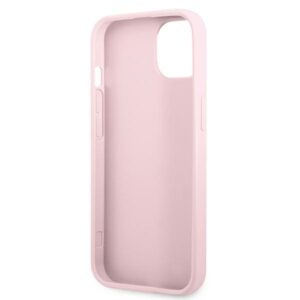 Guess GUHCP13SPSASBPU Apple iPhone 13 mini 5,4" violetinės spalvos Saffiano Hot Stamp & Metal Logo - Image 7