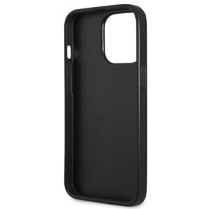 Guess GUHCP13LPS4MK Apple iPhone 13 Pro / 13 6,1" juodos spalvos kietas dėklas Saffiano 4G Small Metal Logo - Image 7