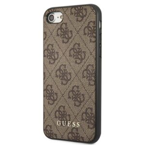 Guess GUHCI8G4GFBR Apple iPhone SE 2022 / 2020/ 7 / 8rudos spalvos kietas dėklas 4G Metal Gold Logo - Image 2