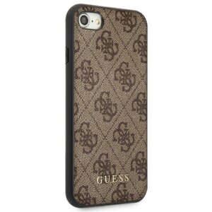 Guess GUHCI8G4GFBR Apple iPhone SE 2022 / 2020/ 7 / 8rudos spalvos kietas dėklas 4G Metal Gold Logo - Image 4