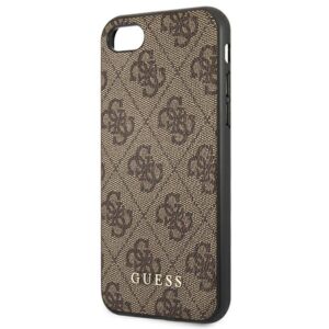 Guess GUHCI8G4GFBR Apple iPhone SE 2022 / 2020/ 7 / 8rudos spalvos kietas dėklas 4G Metal Gold Logo - Image 6