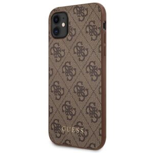 Guess GUHCN61G4GFBR Apple iPhone 11 6,1" rudos spalvos kietas dėklas 4G Metal Gold Logo - Image 2