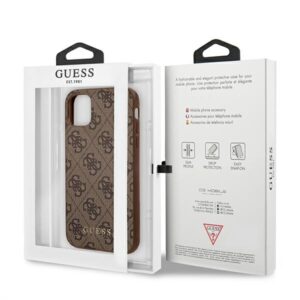 Guess GUHCN61G4GFBR Apple iPhone 11 6,1" rudos spalvos kietas dėklas 4G Metal Gold Logo - Image 8